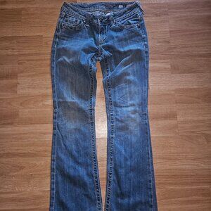 MISS ME - med wash, denim, rhinestone, cross pocket 26